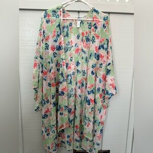 Aerie Multicolor Floral Kimono